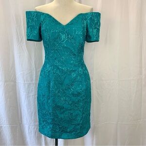 Vintage 1980s Off-Shoulder Dress